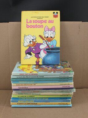 Lot 15 Livres Mickey Livres Merveilleux De Disney Enfants French 70s, 80s #2